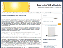 Tablet Screenshot of coparentingwithanarcissist.com